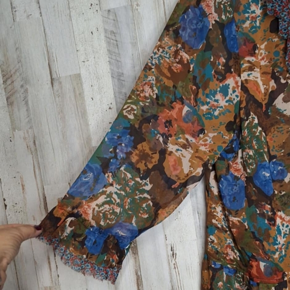 New Direction Ruffled Top 2X Fairy Y2K Steampunk Boho - Picture 5 of 8